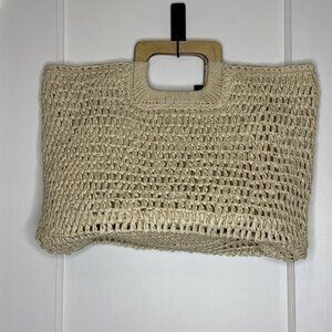 Brave+True Moonshine Bag Bohemian Summer Square Tote Cream NEW